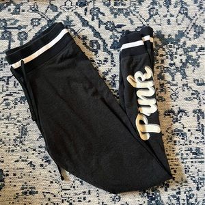 VS Pink Yoga Legging Sweatpants Size Medium